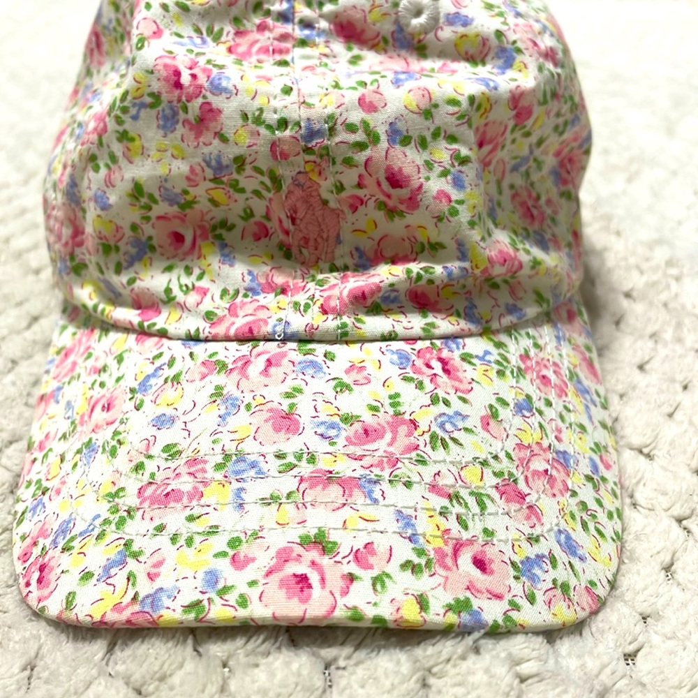 Flowered Chino Baseball Cap
